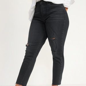 Old Navy High-Waisted Button-Fly Straight Cut-Off Jeans